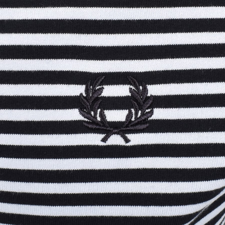 Fred Perry Fine Stripe T Shirt Navy | Mainline Menswear